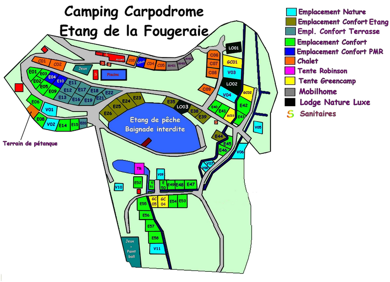 plan du camping